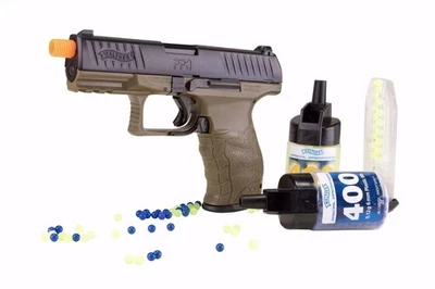 Страйкбол пружинный пистолет WALTHER PPQ боевой набор - 15 патронов 300 кадров в секунду 6 мм - Umarex - Изображение 1 из 2