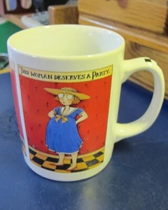 OZ Mary Engelbreit This Woman Deserves a Party Baby Shower Coffee Mug Pregnant - Picture 1 of 4