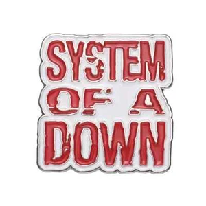 SYSTEM OF A DOWN Metal Badge enamel Brooch Pin Rock Tankian SOAD jacket nu metal - Picture 1 of 13