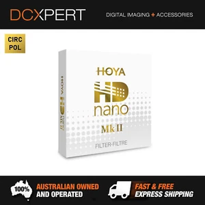 HOYA 77MM HD NANO MK II CIRCULAR POLARISER FILTER (77NANOIICPL) - Picture 1 of 8