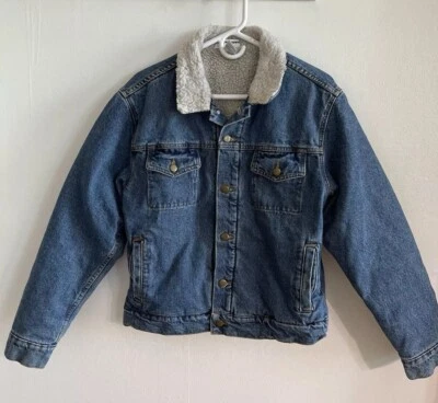 Chaqueta vaquera Sherpa Jean unisex American Apparel pequeña Foto 1 de 3