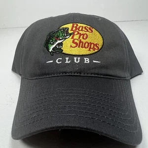 Bass Pro Shops Club Gray Hat Cap Adjustable Embroidered Fishing  Hunting  - Picture 1 of 6