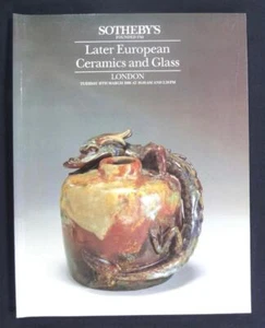 Sotheby's Later European Ceramics and Glass Catalog March 1988 - Picture 1 of 1