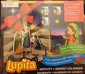 Advent Calendar Nativity Set Bilingual Lupita (Calendario de Adviento Lupita) - Picture 1 of 3