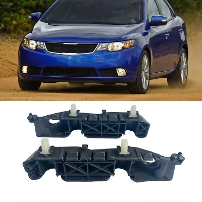 FOR 2010 2013 Kia Forte Front Bumper Retainer Brackets Support Set Pair 2pcs Foto 1 de 4