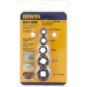 Irwin 394002 Bolzengriff Mutterentferner Ausdehnungsset, 5/16"" 8 mm, 10 mm, 13 mm, 11/16"", - Bild 1 von 4