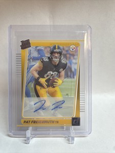 2021 PANINI CLEARLY DONRUSS PAT FREIERMUTH #81 RATED ROOKIE AUTO STEELERS RC