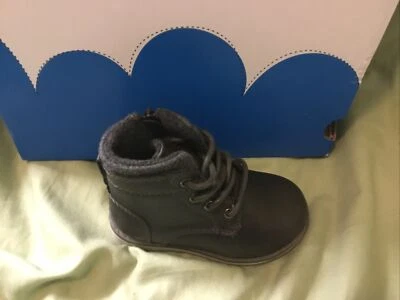 New Toddler Boys Jumping Beans Lil’ Apollo Gray Dress Boots Size 5 Medium - Image 1 of 4