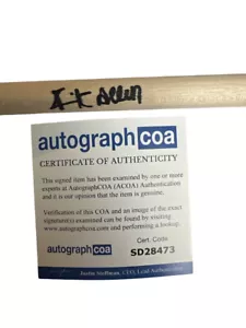 Batería firmada por Rick Allen Def Leppard de 16" (autógrafo certificado de autenticidad) - Imagen 1 de 3