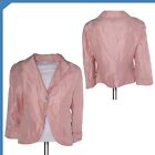 Conbipel Blazer Giacca Jacket Donna Rosa Seta Silk Taglia M / L Medium Large