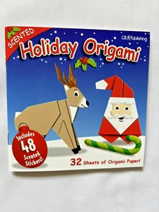 Scented Holiday Origami Pack: mini instruction book, 48 stickers, origami paper. - Picture 1 of 5