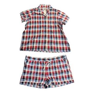 Vera Bradley Women’s Plus Size Cotton Pajama Set – Red, White & Blue Plaid, 2XL - Picture 1 of 10