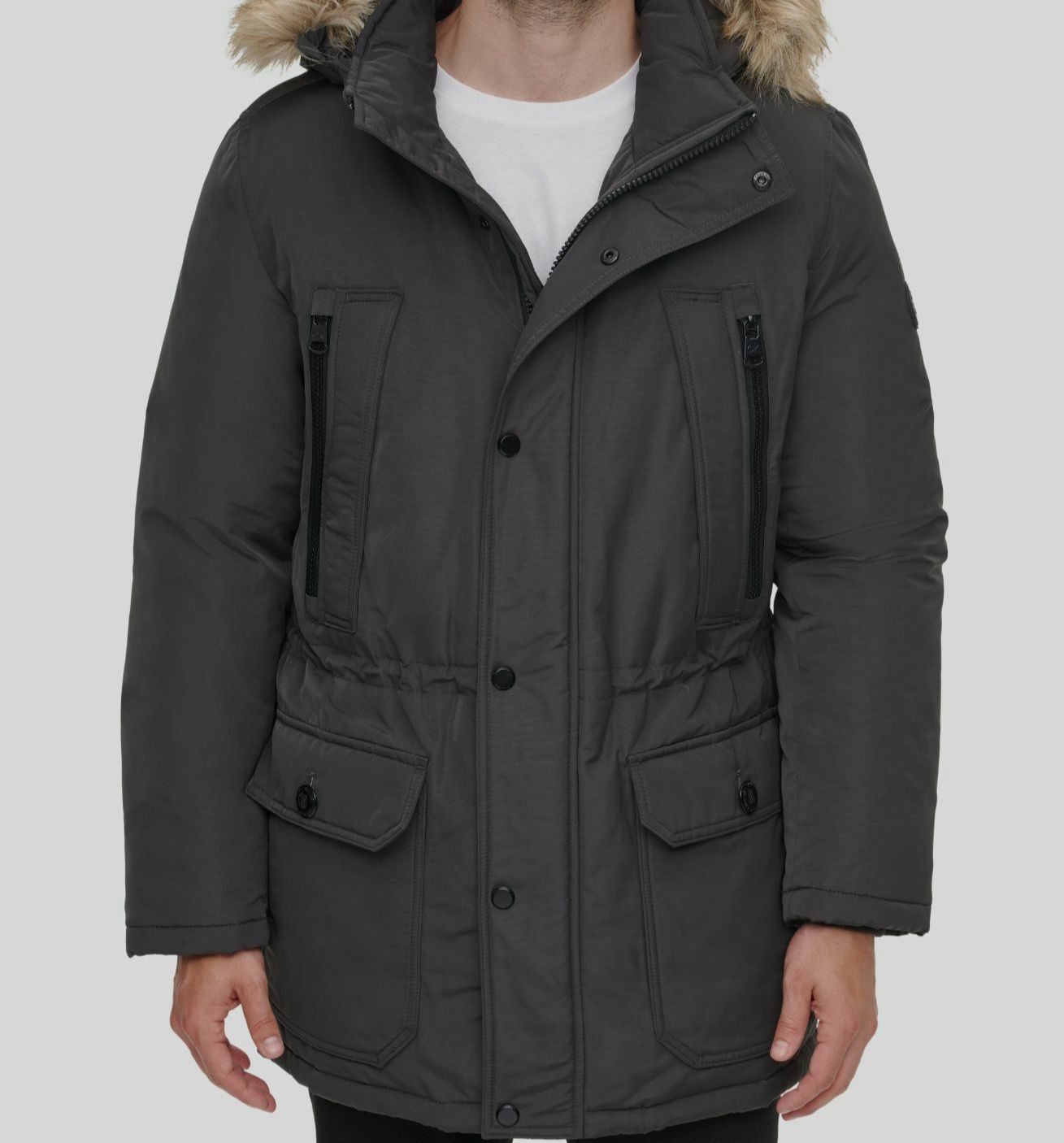 $350 Calvin Klein Men's Gray Snorkel 