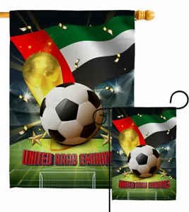 Bandiera da giardino Coppa del Mondo Emirati Arabi Uniti sport calcio decorazione cortile striscione - Foto 1 di 19