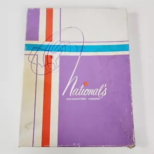 1 Par Medias Nacionales De Colección Nylon Talla B 9.5-10 Beige Neutro - En Caja - Imagen 1 de 6