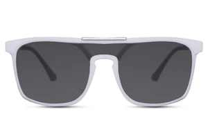 Occhiali da sole uomo stile mascherina bianchi - Imagen 1 de 2