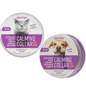 SENTRY gutes Verhalten Pheromon beruhigender Hund Katze Halsband Stress Trennung Angst - Bild 1 von 13