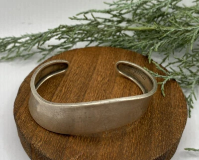 Brazalete ondulado vintage CII México plata de ley - 15,79 g Foto 1 de 4