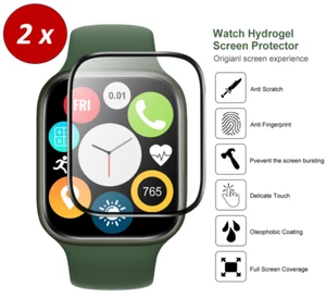 2X Stück Panzerfolie Apple Watch Serie1 -8 SE 38 40 41 42 44 45 49mm Schutzglas! - Zdjęcie 1 z 12