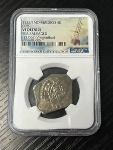 1732/1 MO F MEXICO 4 REALES NGC VF DETAILS SEA SAVAGE VLIEGENTHART SHIPWRECK - Picture 1 of 2