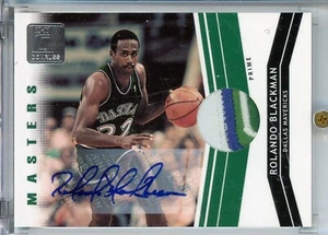 Rolando Blackman Auto Jersey Patch 2009 Panini Leaf Limited Masters Prime Rare - Bild 1 von 2