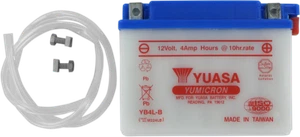 YUASA YB4L-B(DC) BATTERIA CONVENZIONALE PEUGEOT LUDIX II 50 ONE SOLO SEATER 2011 - Foto 1 di 1