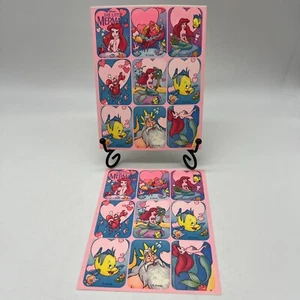 Vintage Little Mermaid Sticker Sheets Gibson Cleo 1980s - Picture 1 of 4