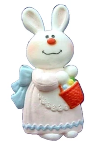 Hallmark PIN Easter Vintage BERNADETTE Bunny RABBIT 1975 Holiday Brooch NO MARK - Picture 1 of 2