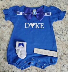Duke baby clothes Duke baby girl gift blue devils baby gift girl Duke girl