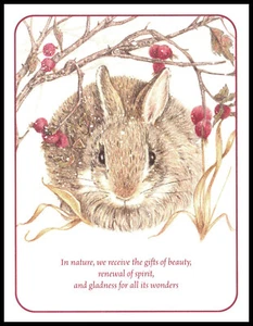 Tarjeta de felicitación - Conejo - Navidad 0875 - Imagen 1 de 2