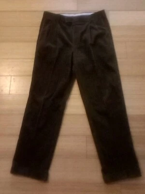 Pantalones chinos de pana a medida Louis Raphael para hombre 36x32 mezcla de poliéster marrón Foto 1 de 4