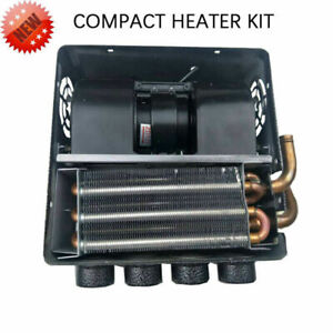 12V Universal Auto Car Underdash Compact Heater Kit 12x Copper Tube+Speed Switch