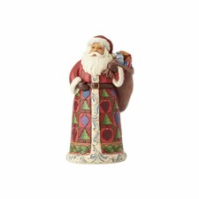 Babbo Natale con Sacco in resina Jim Shore Mis. 22.5 Cm.