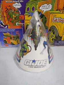 Vtg 1990s GI JOE Party Hats 8PC 1993 Hasbro New Reed Paper - Picture 1 of 6