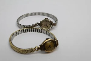 2- Vintage Benrus Winding Womens Wrist Watches, for Parts/Repair - Picture 1 of 3