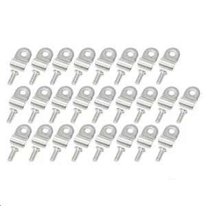 3/8" 48pcs Stainless Steel Brake Line Clamp + Screw Street Rod Truck Dune Buggy - Picture 1 of 6