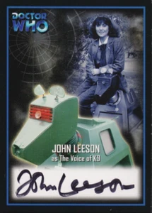 2002 Strictly Ink Doctor Who AU9 John Leeson (K-9) Autograph Card - Foto 1 di 3