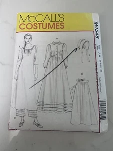 McCall's M4548 frühes amerikanisches Kostüm Kleid Pantaloon Schürze Schnittmuster, 6-12 - Bild 1 von 2
