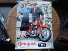  Affiche ancienne publicité facicule peugeot 1955 motos velomoteur 125 cm3 55 tc