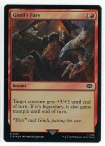 Magic The Gathering Herr der Ringe Gimli's Fury Foil #0131 - Bild 1 von 2