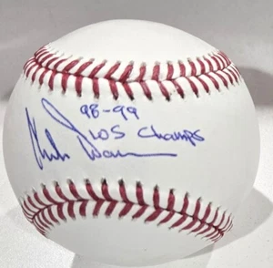Chili Davis autographed baseball inscribed 98 99 WS Champs ROMLB COA Yankees - Picture 1 of 4