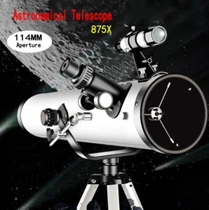 114mm Aperture Astronomical Telescope Professional Stargazing 875X Magnification - Picture 1 of 10