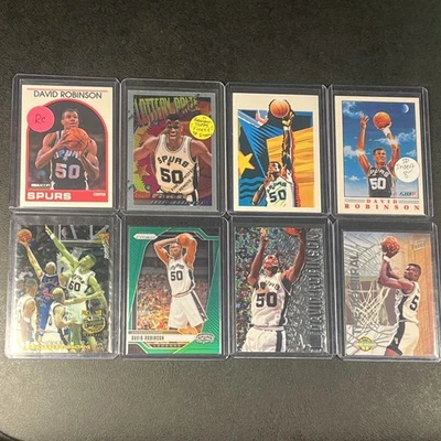 DAVID ROBINSON Lot Of 8 RC PRIZM METAL ULTRA SPs PARALLELS INSERTS — 第 1/4 张图片