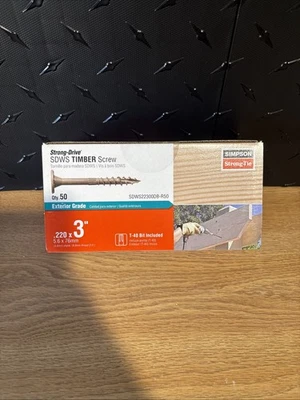 Simpson Strong-tie SDWS22300DB-R50 - 3 X .220 Timber Screws (exterior Grade)