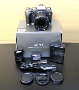 CÁMARA FUJIFILM X-T1, LENTE EBC XF 18-55mm 1:2.8-4 R LM OIS, BATERÍA, CARGADOR - Imagen 1 de 21