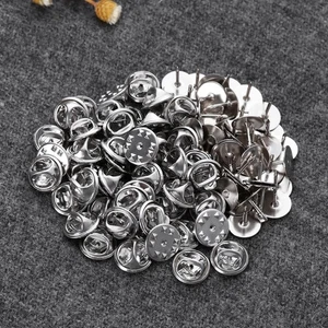 100 Pezzi Cappello Farfalla Chiusura in Metallo Fibbia Cravatta Accessori Spilla Chiusure - Foto 1 di 11