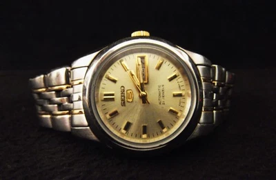 稀有老式精工 5 4207-02W4 R 2 自动 21 珠宝日/日期女士手表 — 第 1/4 张图片