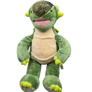 Peluche Build-A-Bear BAB dinosauro Ankylosaurus verde con punte PULITO - Foto 1 di 3
