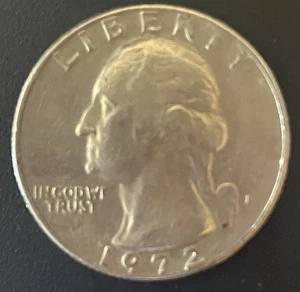1972 D Washington Quarter Doubled Die -Strong Doubling In Motto-Unc Details - Picture 1 of 6
