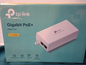 TP-link Gigabit PoE+ Injector RJ45 TL-PI30G 0160600334 - NEW - Afbeelding 1 van 2